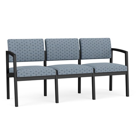 Lesro Lenox 3 Seat Tandem Seating W/ No Center Arms, 64.5 in W 24.5 in L 32 in H LS3101